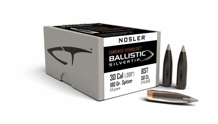 Featured image for “Nosler 30 Cal 180gr Ballistic Silvertip (50ct)”
