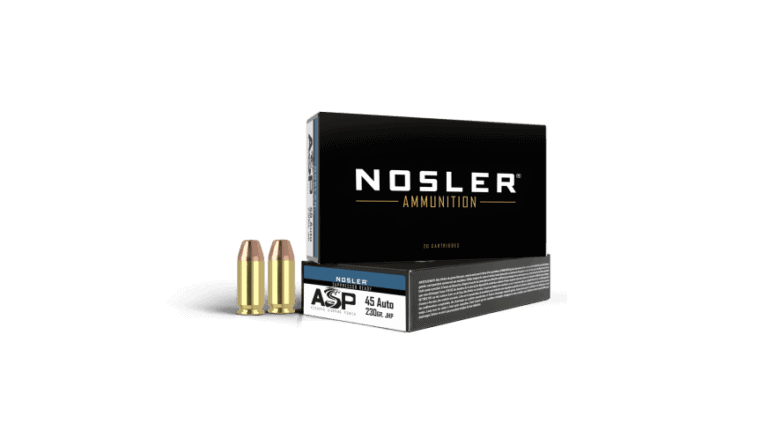 Nosler 45 ACP 230gr JHP ASP Handgun Ammunition (50ct) - 51284