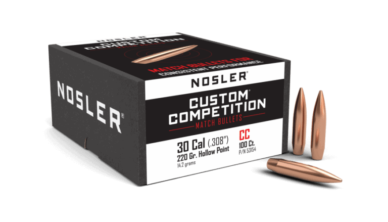 Nosler 30 Caliber 220gr HPBT Custom Competition  (100ct) - BN53154
