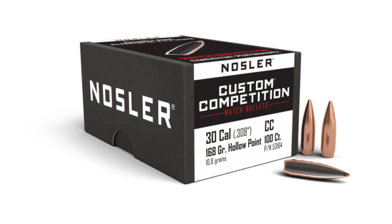 Nosler 30 Caliber 168gr HPBT Custom Competition (100ct) - BN53164