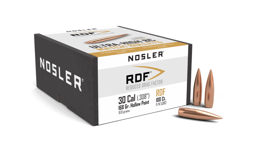Featured image for “Nosler 30 Cal 168gr RDF (100ct)”