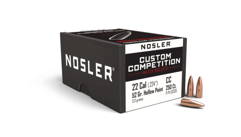 Nosler 22 Caliber 52gr HPBT Custom Competition (250ct) - BN53335