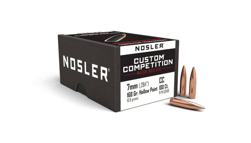 Featured image for “Nosler 284 Cal 6mm 168gr HPBT Custom Competition (100ct)”