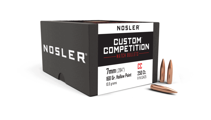 Featured image for “Nosler 284 Cal 7mm 168gr HPBT Custom Competition (250ct)”
