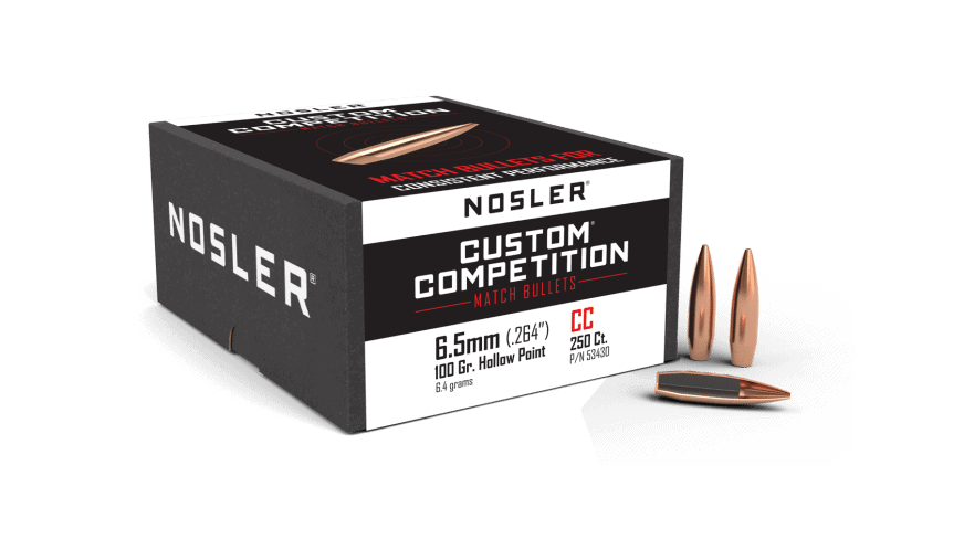 Featured image for “Nosler 264 Cal 6.5mm 100gr HPBT Custom Competition (250ct)”