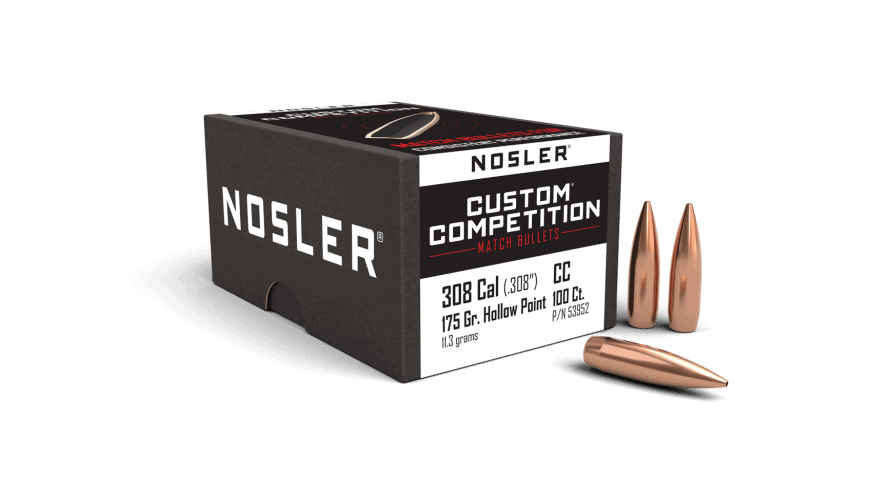 Featured image for “Nosler 30 Cal 175gr HPBT Custom Competition (100ct)”