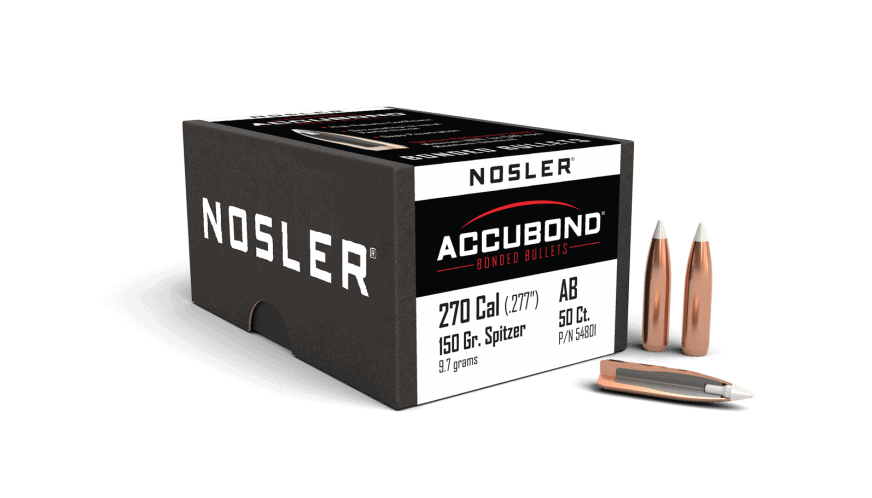 Featured image for “Nosler 270 Cal 150gr AccuBond (50ct)”