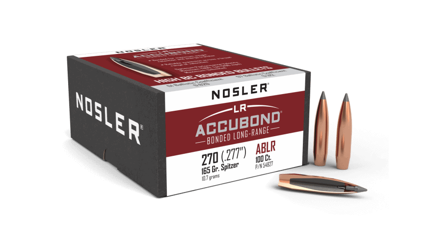 Featured image for “Nosler 270 Cal 6.8mm 165gr AccuBond Long Range (100ct)”