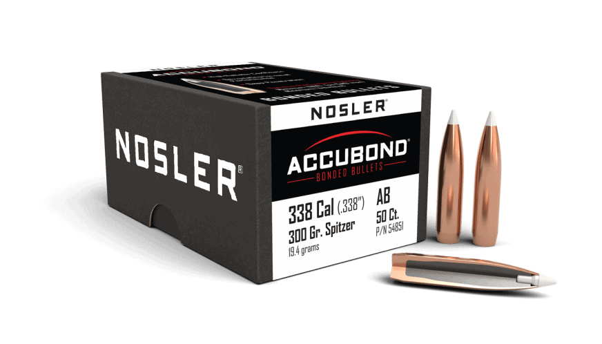 Featured image for “Nosler 338 Cal 300gr AccuBond (50ct)”
