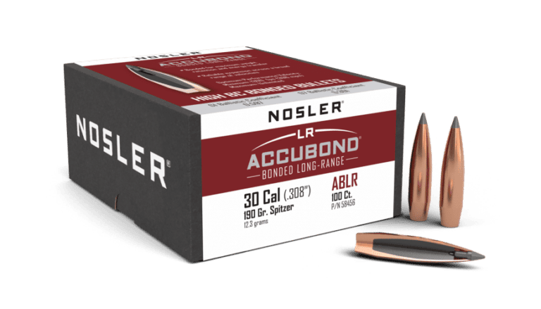 Nosler 30 Caliber 190gr AccuBond Long Range  (100ct) - BN58456