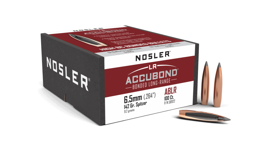 Featured image for “Nosler 264 Cal 6.5mm 142gr AccuBond Long Range (100ct)”