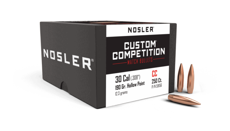 Nosler 30 Caliber 190gr HPBT Custom Competition  (250ct) - BN59156