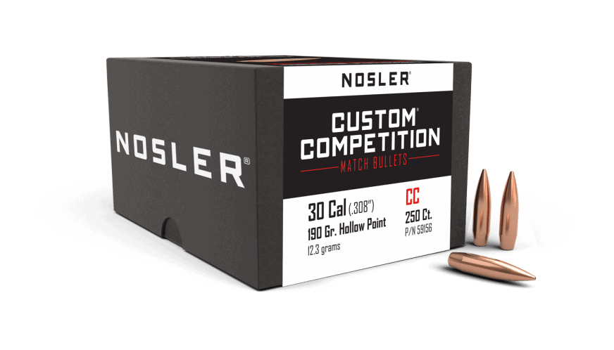 Featured image for “Nosler 30 Cal 190gr HPBT Custom Competition (250ct)”