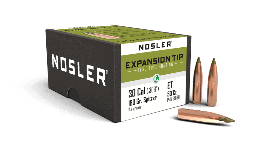 Featured image for “Nosler 30 Cal 180gr Expansion Tip Lead Free (50ct)”