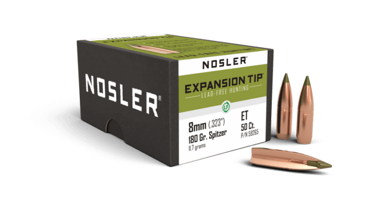 Nosler 8mm 180gr Expansion Tip Lead Free  (50ct) - BN59265