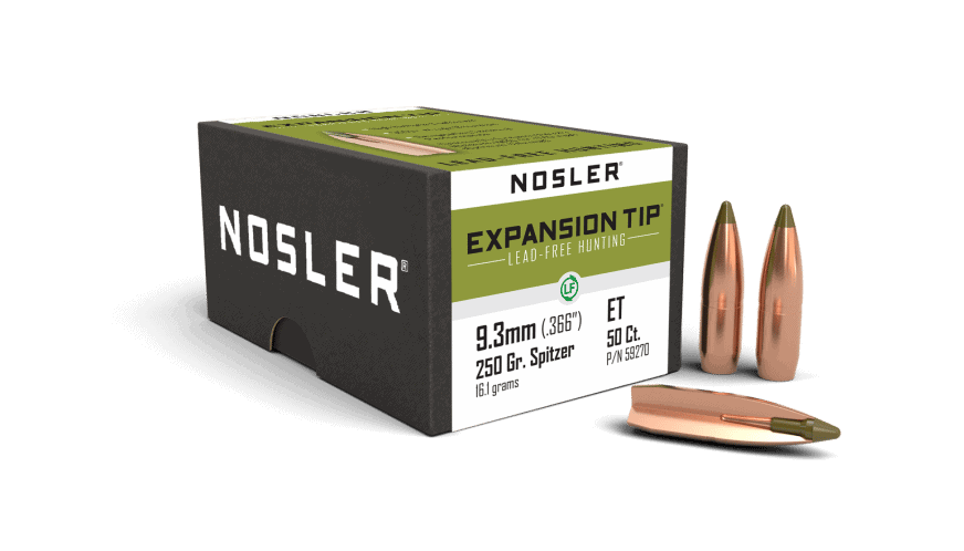 Featured image for “Nosler 9.3mm 250gr Expansion Tip Lead Free (50ct)”