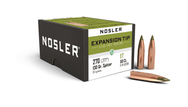 Nosler 270 Caliber 130gr Expansion Tip Lead Free (50ct) - BN59298