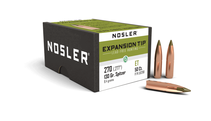 Featured image for “Nosler 270 Cal 130gr Expansion Tip Lead Free (50ct)”