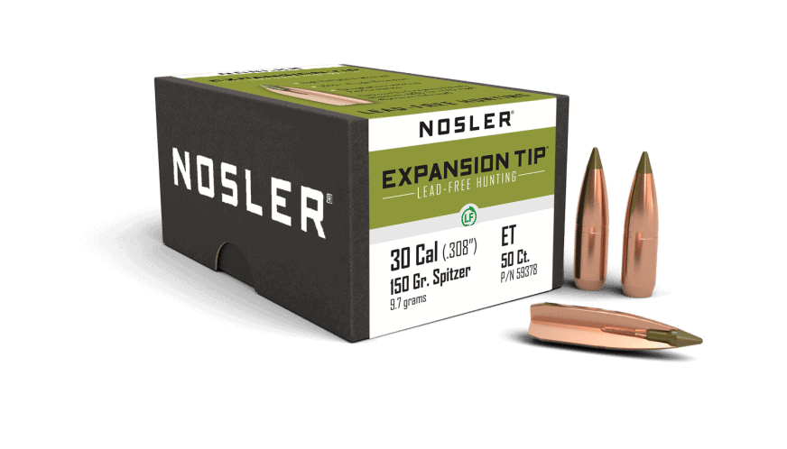 Featured image for “Nosler 30 Cal 150gr Expansion Tip Lead Free (50ct)”
