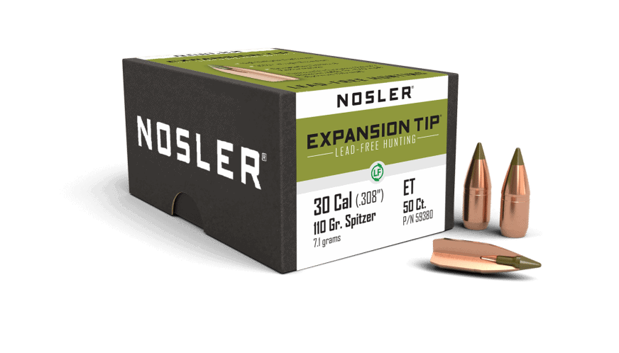 Featured image for “Nosler 300 AAC 110gr Expansion Tip Lead Free (50ct)”