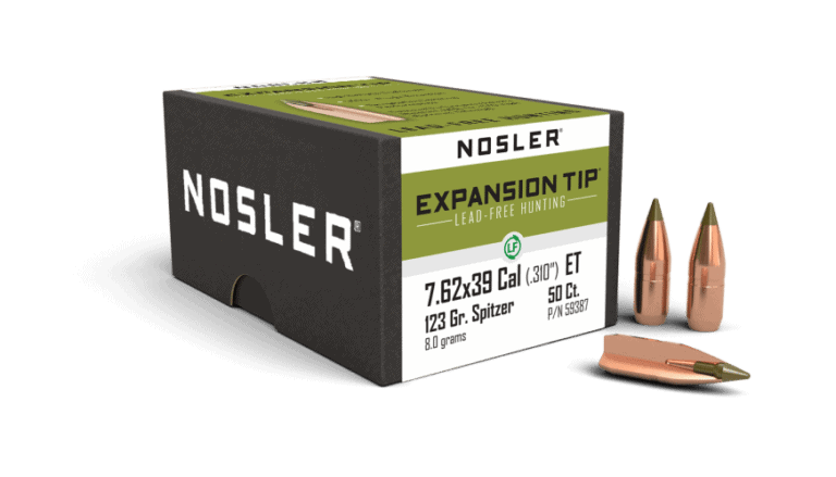 Nosler 7.62x39mm 123gr Expansion Tip Lead Free (50ct) - BN59387