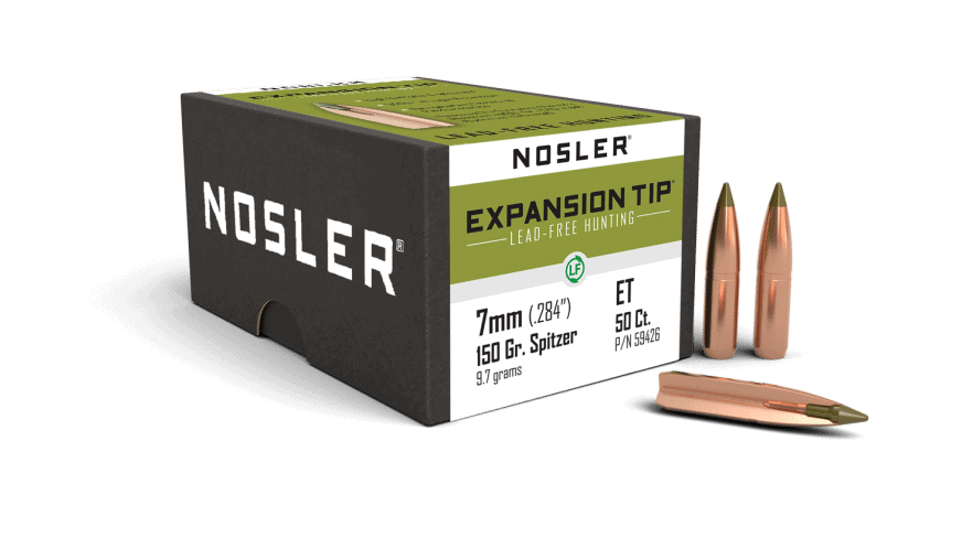 Featured image for “Nosler 284 Cal 7mm 150gr Expansion Tip Lead Free (50ct)”