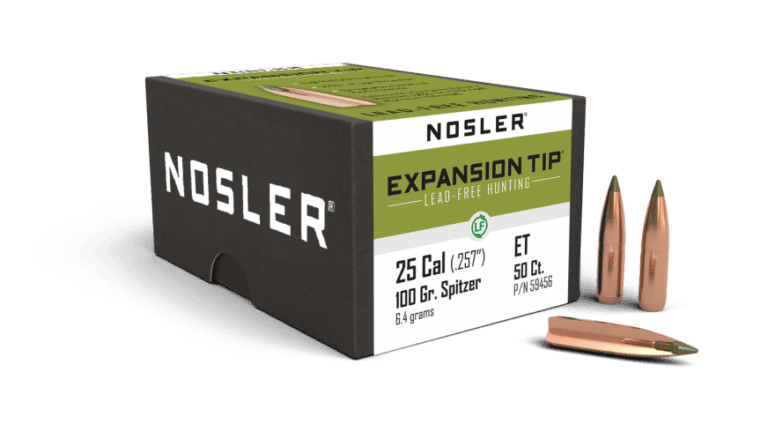 Nosler 25 Caliber 100gr Expansion Tip Lead Free (50ct) - BN59456