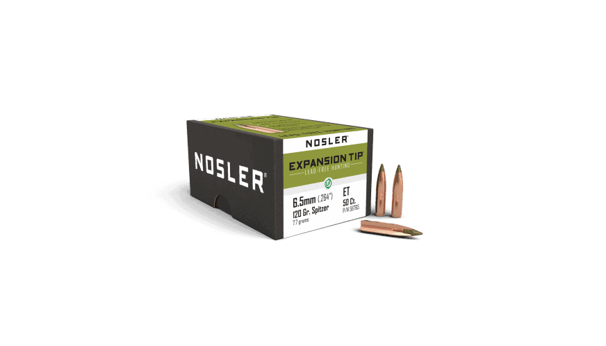 Featured image for “Nosler 264 Cal 6.5mm 120gr Expansion Tip Lead Free (50ct)”