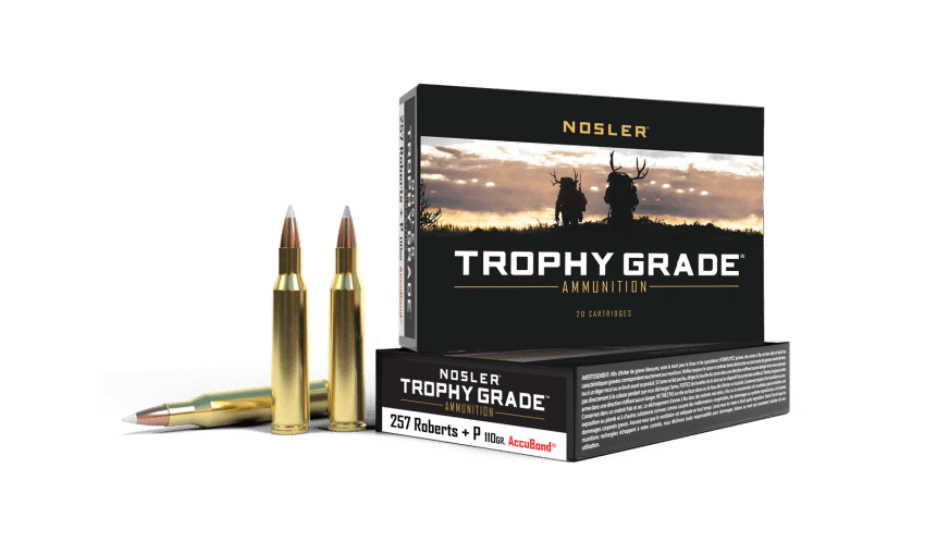 Featured image for “Nosler 257 Rob +P 110gr AccuBond Trophy Grade Ammunition (20ct)”