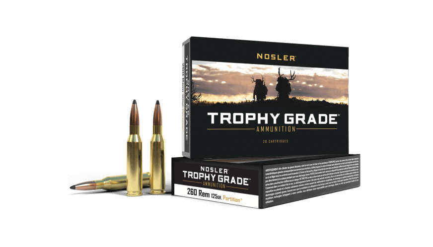Featured image for “Nosler 260 Rem 125gr Partition Trophy Grade Ammunition (20ct)”