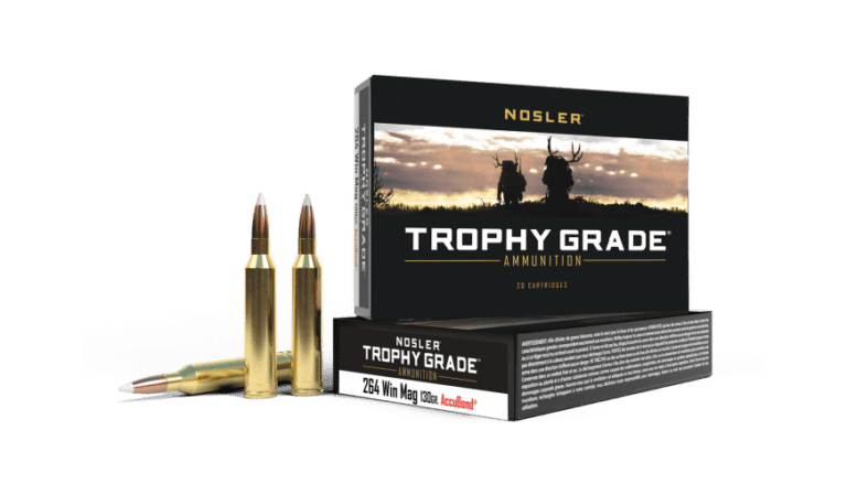 Nosler 264 Win Mag 130gr AccuBond Trophy Grade Ammunition (20ct) - 60019