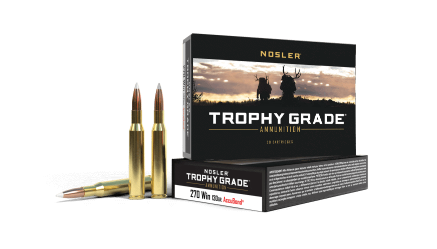 Featured image for “Nosler 270 Win 130gr AccuBond Trophy Grade Ammunition (20ct)”