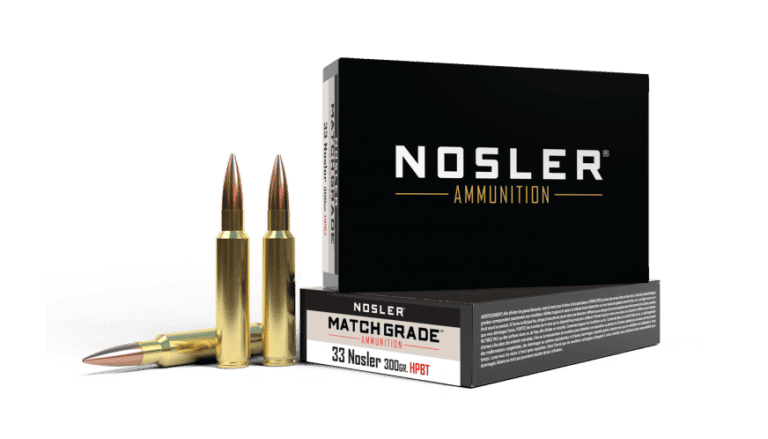Nosler 33 Nosler 300gr Custom Competition Match Grade Ammunition (20ct) - 60031