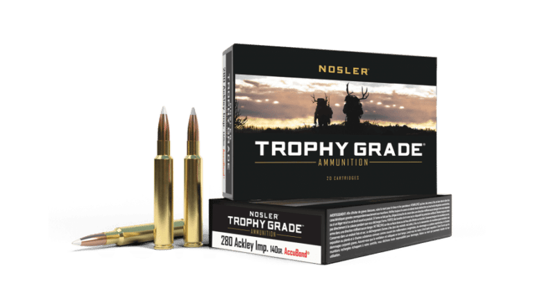 Nosler 280 Ackley Improved 140gr AccuBond Trophy Grade Ammunition (20ct) - 60043