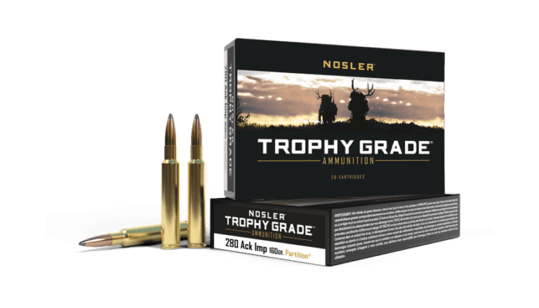 Nosler 280 Ackley Improved 160gr Partition Trophy Grade Ammunition (20ct) - 60044