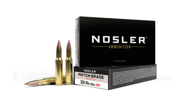 Nosler 308 Win 168gr Custom Competition Match Grade Ammunition (20ct) - 60054