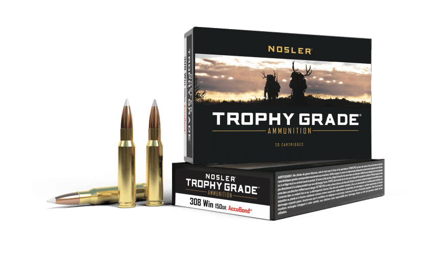 Featured image for “Nosler 308 Win 150gr AccuBond Trophy Grade Ammunition (20ct)”