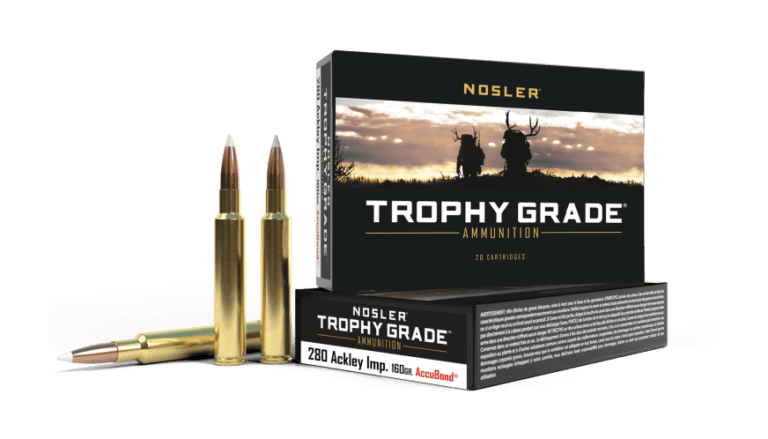 Nosler 280 Ackley Improved 160gr AccuBond Trophy Grade Ammunition (20ct) - 60076