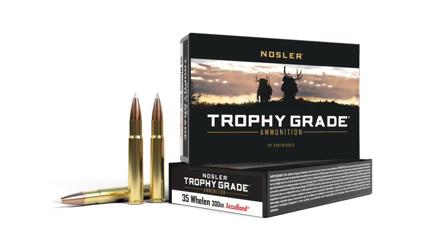 Featured image for “Nosler 35 Whelen 225gr AccuBond Trophy Grade Ammunition (20ct)”