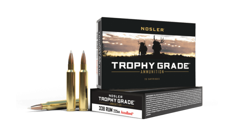Nosler 338 RUM 225 AccuBond Trophy Grade Ammunition (20ct) - 60083