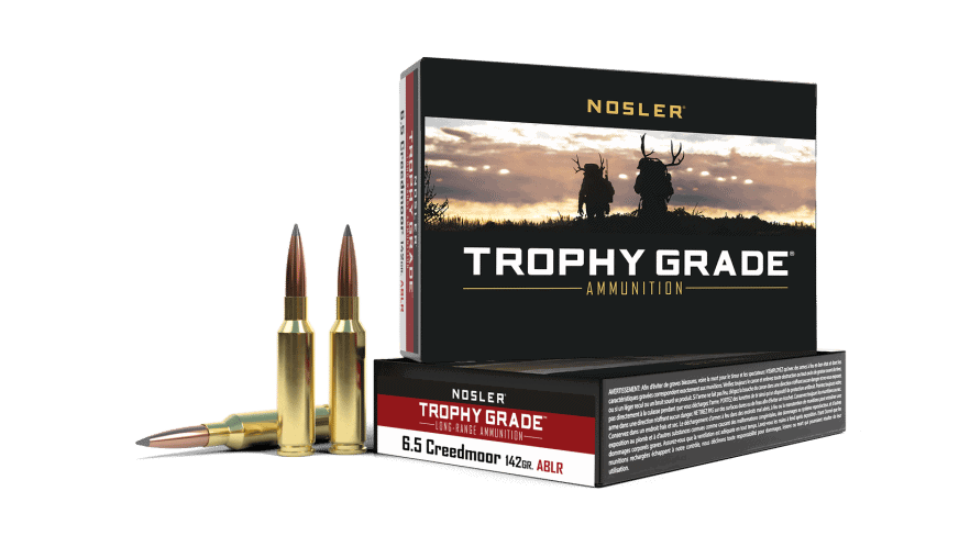 Featured image for “Nosler 6.5 Creedmoor 142gr AccuBond Long Range Trophy Grade Ammunition (20ct)”