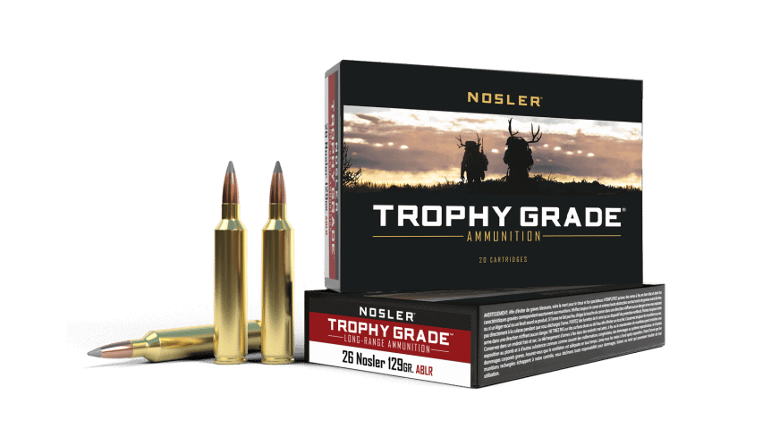 Featured image for “Nosler 26 Nosler 129gr AccuBond Long Range Trophy Grade Ammunition (20ct)”