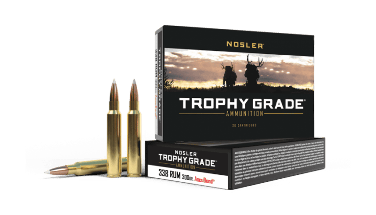 Nosler 338 RUM 300gr AccuBond Trophy Grade Ammunition (20ct) - 60123