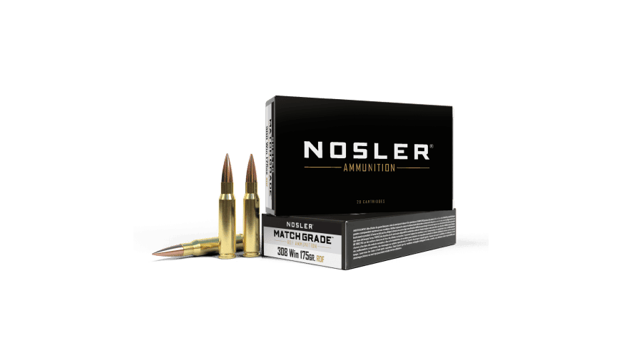 Featured image for “Nosler 308 Win 175gr RDF Match Grade Ammunition (20ct)”