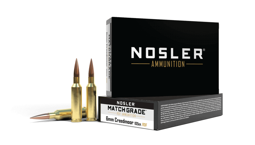Featured image for “Nosler 6mm Creedmoor 105gr RDF Match Grade Ammunition (20ct)”