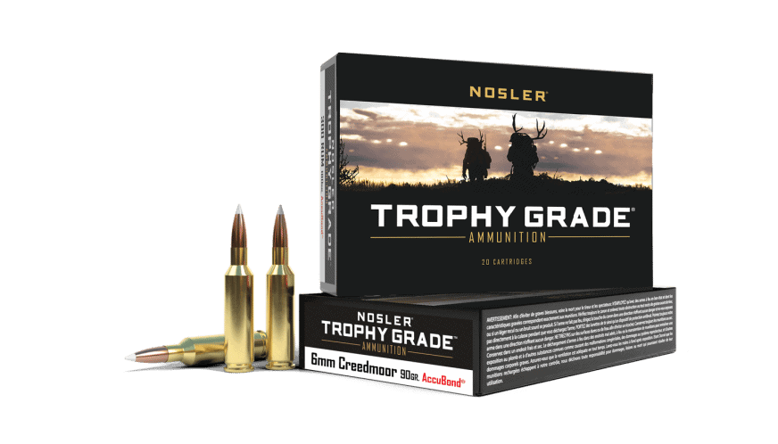 Featured image for “Nosler 6mm Creedmoor 90gr AccuBond Trophy Grade Ammunition (20ct)”