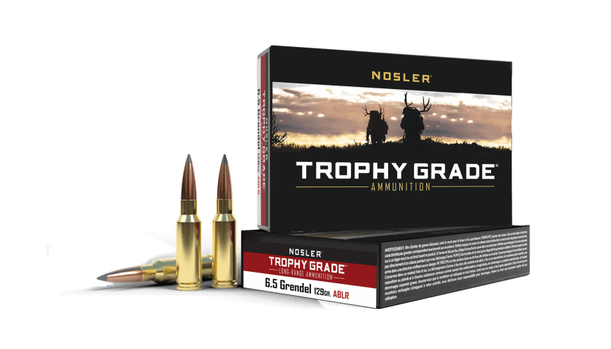 Featured image for “Nosler 6.5mm Grendel 129gr AccuBond Long Range Trophy Grade Ammunition (20ct)”