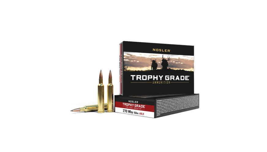 Featured image for “Nosler 270 Wby Mag 150gr AccuBond Long Range Trophy Grade Ammunition (20ct)”