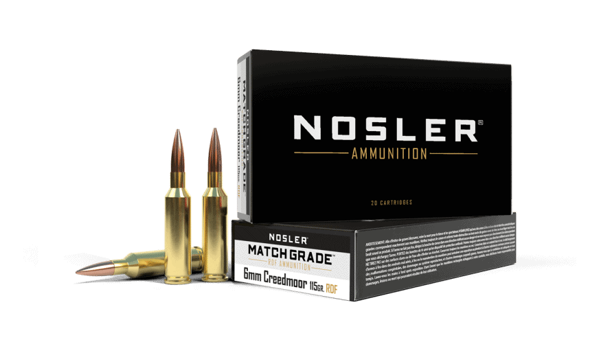 Featured image for “Nosler 6mm Creedmoor 115gr RDF HPBT Match Grade Ammunition (20ct)”