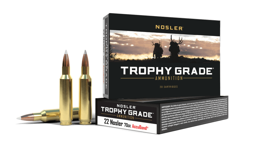 Featured image for “Nosler 22 Nosler 70gr AccuBond Trophy Grade Ammunition (20ct)”